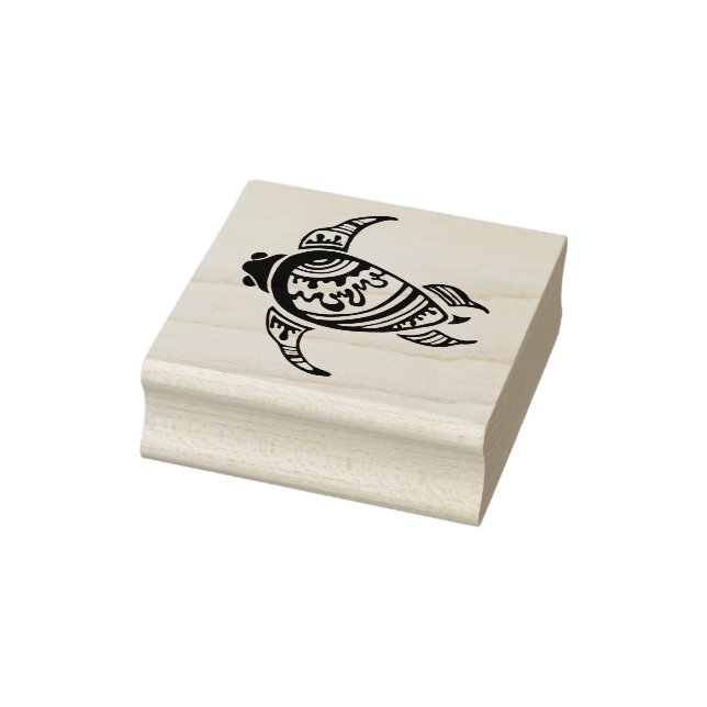 Tribal Hawaiian Sea Turtle Gummistempel (Stempel)