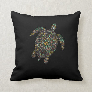 Tribal Hawaiian Sea Turtle Kissen