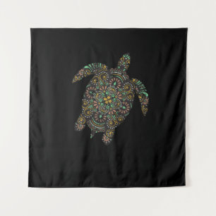 Tribal Hawaiian Sea Turtle Wandteppich