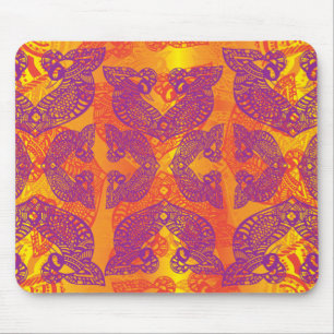 Tribal Henna Bird Tattoo Mousepad