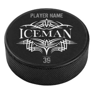 Tribal Hockey (Iceman) Personalisiert Eishockey Puck