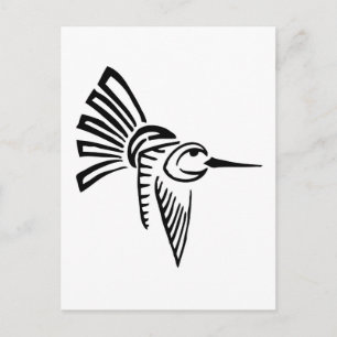 Tribal Hummingbird Postkarte