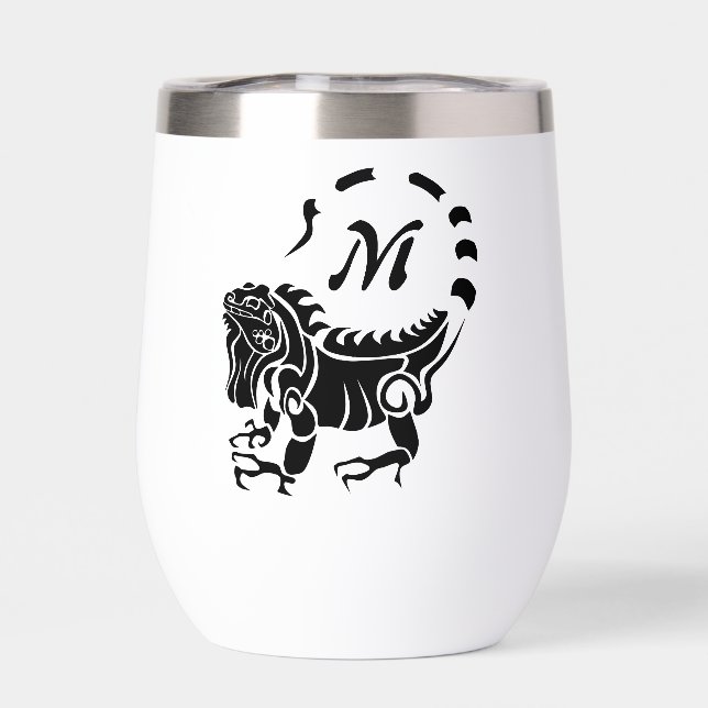 Tribal Iguana Monogram (Rückseite)