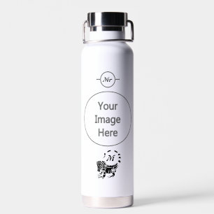 Tribal Iguana Monogram Trinkflasche