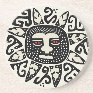 Tribal Indian Sun Spirit Sandstein Untersetzer
