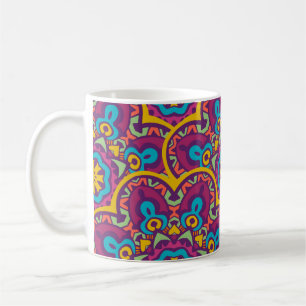 Tribal indische ethnische nahtlose Mandalas wieder Kaffeetasse