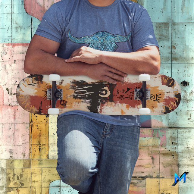 Tribal Inspiriert Graffiti Abstrakt mit dem Erdrei Skateboard (Von Creator hochgeladen)