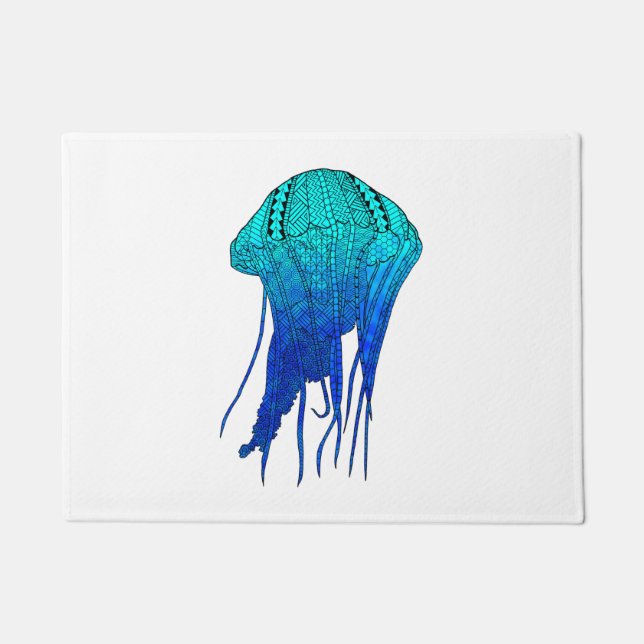 Tribal Jellyfish Fußmatte (Vorderseite)