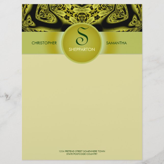 Tribal Jungle (er)Art personalisieren Stationery Briefkopf (Vorderseite)
