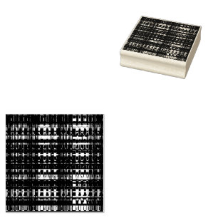 Tribal Kariert texturiertes Muster Gummistempel