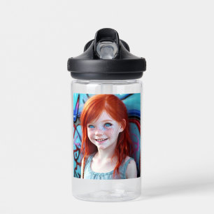 Tribal Kids   Hübsches kleines rothaariges Mädchen Trinkflasche
