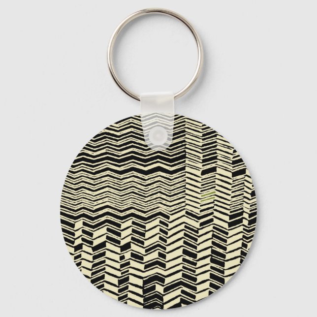 Tribal Kuba Designs Schlüsselanhänger (Vorderseite)