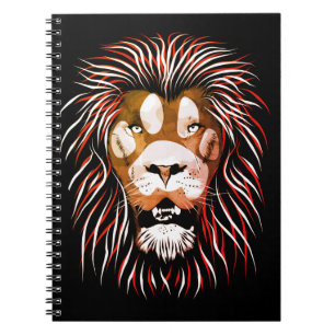 Tribal Lion Face Notizblock