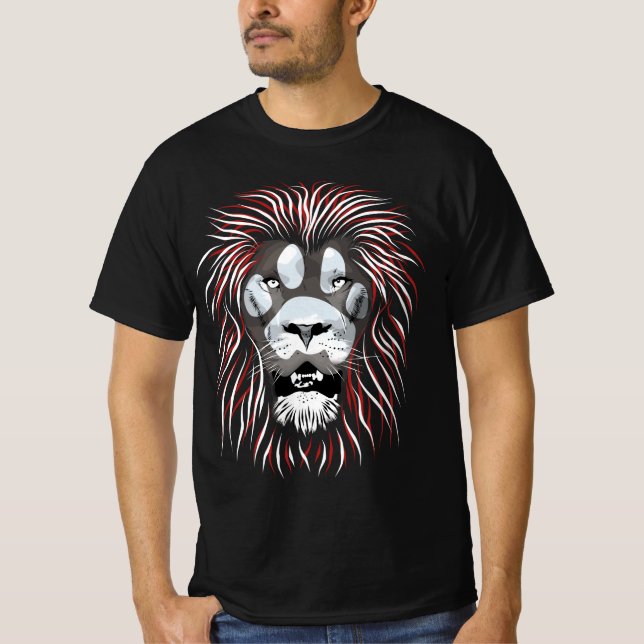 Tribal Lion Face T-Shirt (Vorderseite)