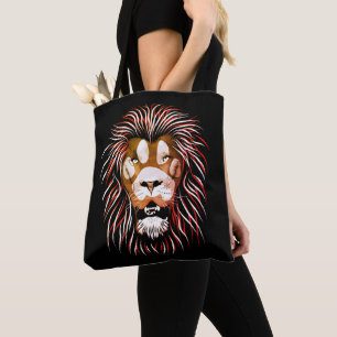 Tribal Lion Face Tasche