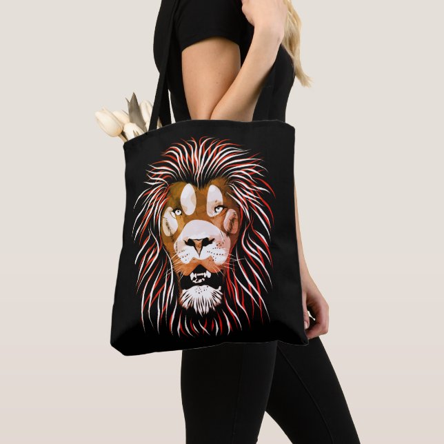 Tribal Lion Face Tasche (Von Nahem)
