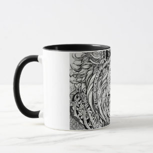 Tribal Lion Head Inspiriert Klassische Tasse