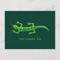 Tribal Lizard Green