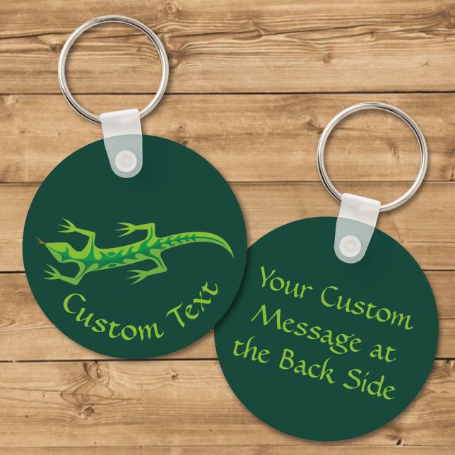 Tribal Lizard Green Schlüsselanhänger (Von Creator hochgeladen)