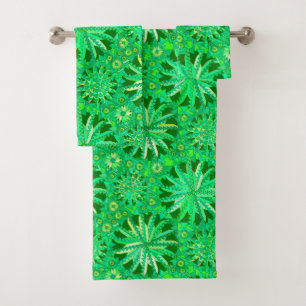 Tribal Mandala Imprimer, Emerald et Lime Green