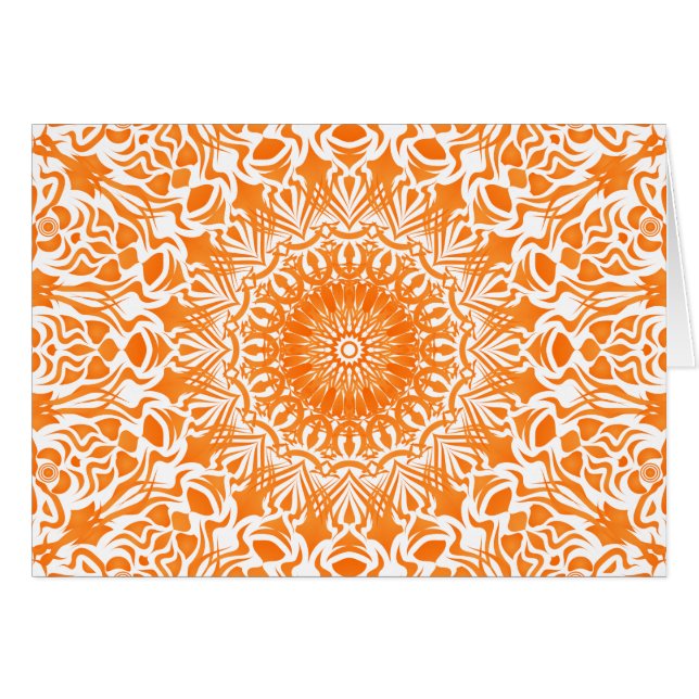 Tribal Mandala Orange (Vorderseite (Horizontal))