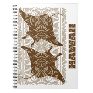 Tribal-Manta-Ray Notizblock