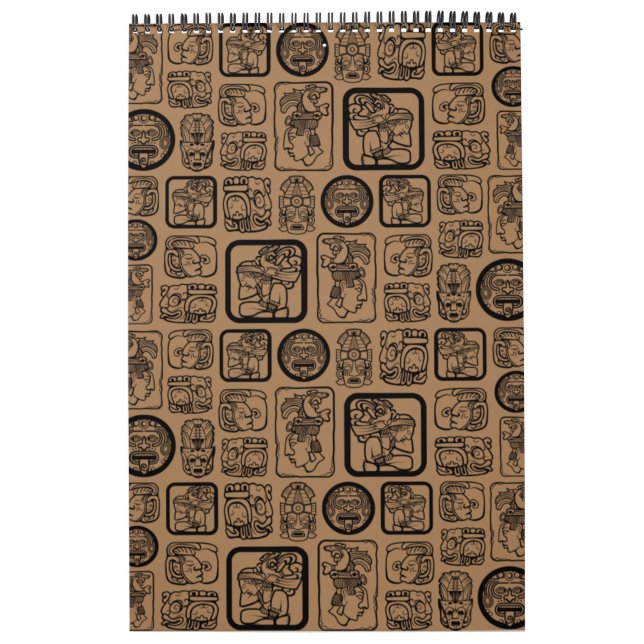 Tribal MAYA altertümliches Maskenmuster 1 Kalender (Titelbild)