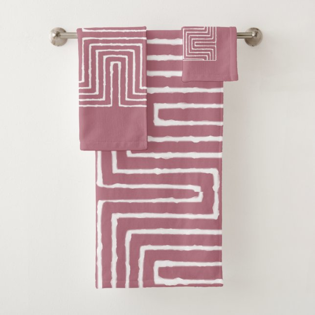 Tribal Maze Badhandtuch Set (Insitu)