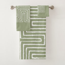 Tribal Maze Badhandtuch Set
