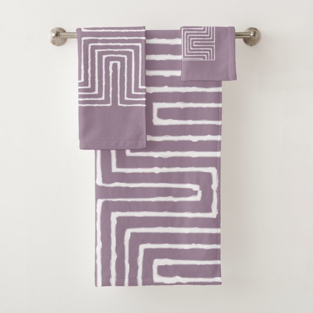 Tribal Maze Badhandtuch Set (Insitu)