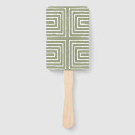 Tribal Maze Pan African Pattern Mud Tuch Fächer