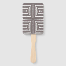 Tribal Maze Pan African Pattern Mud Tuch Fächer