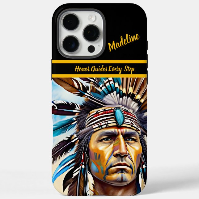 Tribal Memo Fire: Eigener Stil iPhone 16 Pro Max Hülle (Rückseite)
