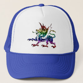 Tribal Metallic Dragon Hat Truckerkappe