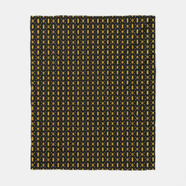 Tribal Modern Mudcloth Muster Fleece Blanket