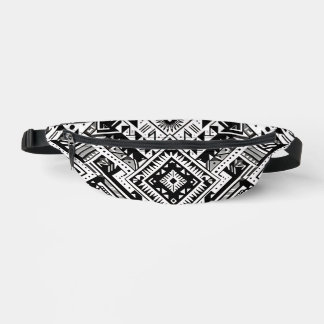 Tribal monochrome - Symétrie en gras en noir