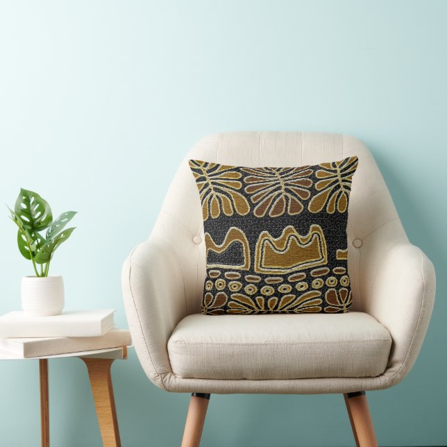 Tribal Motif Print Kissen (Stuhl )
