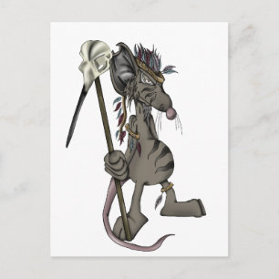 Tribal Mouse Postkarte