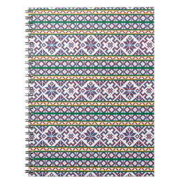 Tribal Multicfarbenes altes Symbol Folkloredesign Notizblock