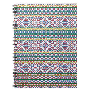 Tribal Multicfarbenes altes Symbol Folkloredesign Notizblock