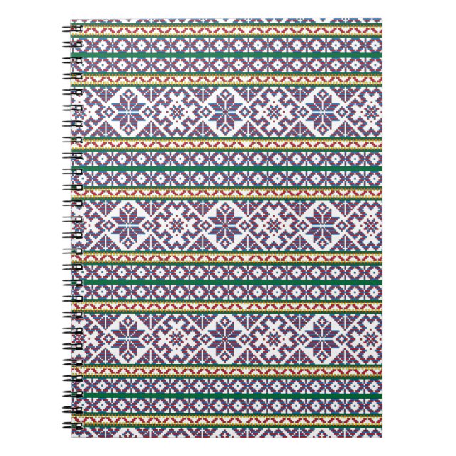 Tribal Multicfarbenes altes Symbol Folkloredesign Notizblock (Vorderseite)