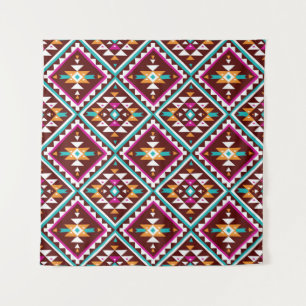 Tribal nahtlos buntes geometrisches Muster Wandteppich