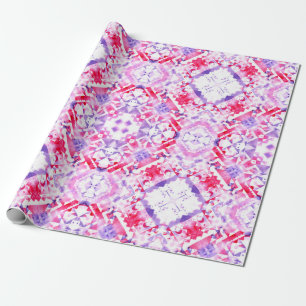 Tribal nahtloses Muster. Handgemalte Grunge-Wasser Geschenkpapier
