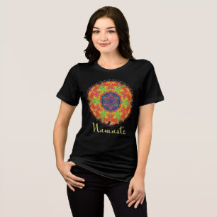 Tribal Namaste Kaleidoskop T-Shirt Tri-Blend Shirt