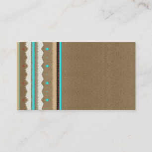 Tribal New Mexico Feather Business Cards Visitenkarte