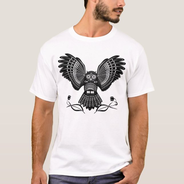 Tribal Owl T - Shirt (Vorderseite)