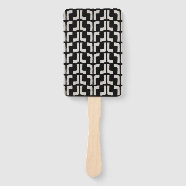 Tribal Pan African Pattern Mud Cloud Fächer (Vorderseite)