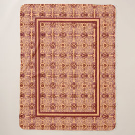 Tribal-Pfirsich und Mauve-Decke Sherpadecke