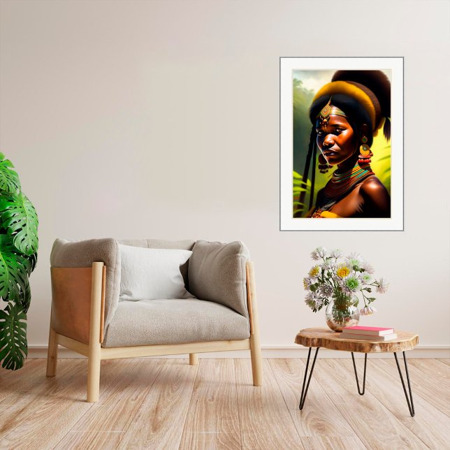 Tribal Portrait - Leinwand Art Print Poster (Von Creator hochgeladen)