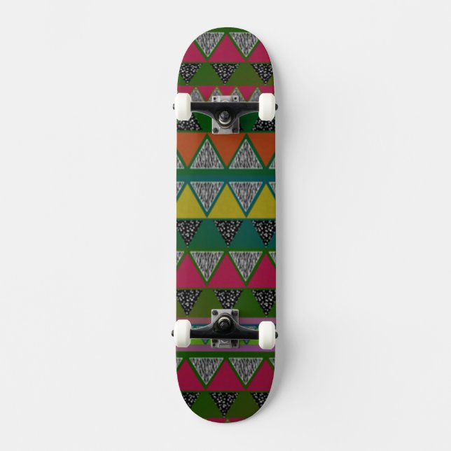 Tribal Print Skateboard (Vorderseite)